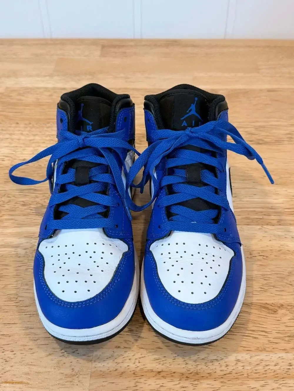 Jordan 1 Mid 'Game Royal' Shoes Kids Size 3.5Y